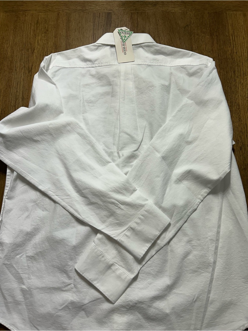NWT Guess Jeans White Button-Down Oxford Shirt - Men's - Picture 7 of 7